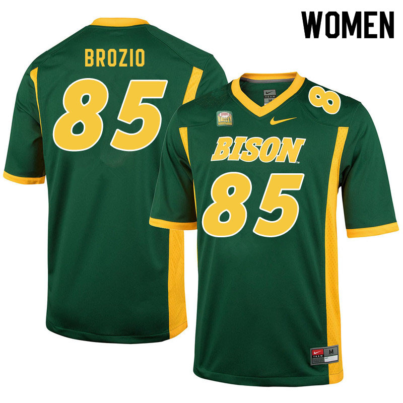 Women #85 Hunter Brozio North Dakota State Bison College Football Jerseys Sale-Green - Click Image to Close